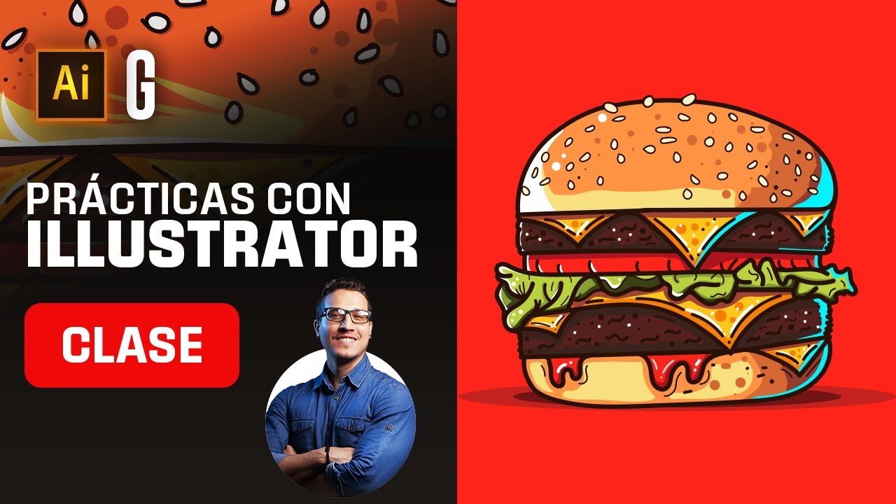 Illustrator Tutorial | Prácticas con Illustrator: Ilustración desde Boceto Paso a Paso | Clase