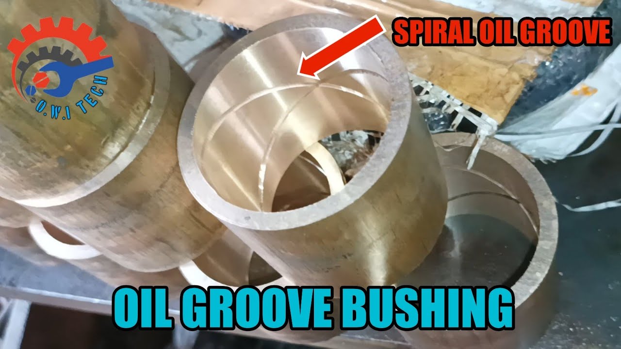 Machining Oil Groove Bushing | Cara Membuat Alur Oli Pada Bushing