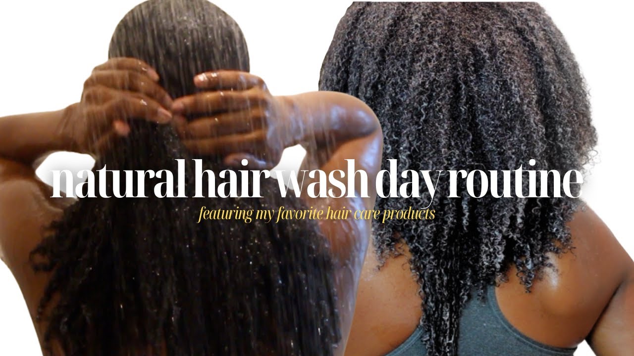 Моя процедура мытья натуральных волос | Как отрастить длинные натуральные волосы + любимые средст...