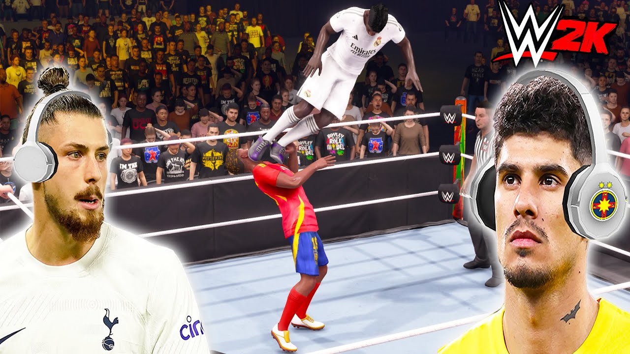 Coman & Drăgușin Joacă WWE - Coman & Yamal & Neymar VS Drăgușin & Vinicius & Ronaldo!