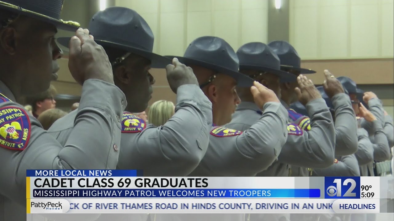 Mississippi Highway Patrol Cadet Class #69 graduates from Training Academy