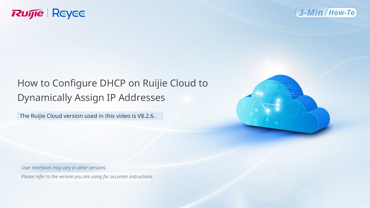 How to Configure DHCP on Ruijie Cloud to Dynamically Assign IP Addresses?