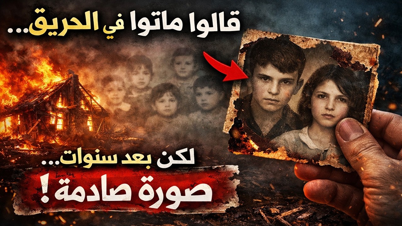 قالوا الاطفال ماتوا في الحريق… وبعد سنوات وصلتهم صورة صادمة
