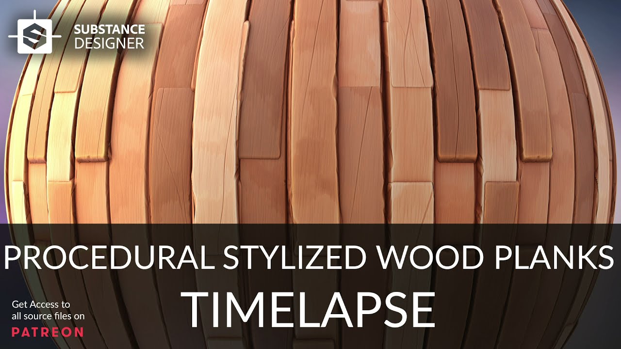Substance Designer - Stylized Wood Planks