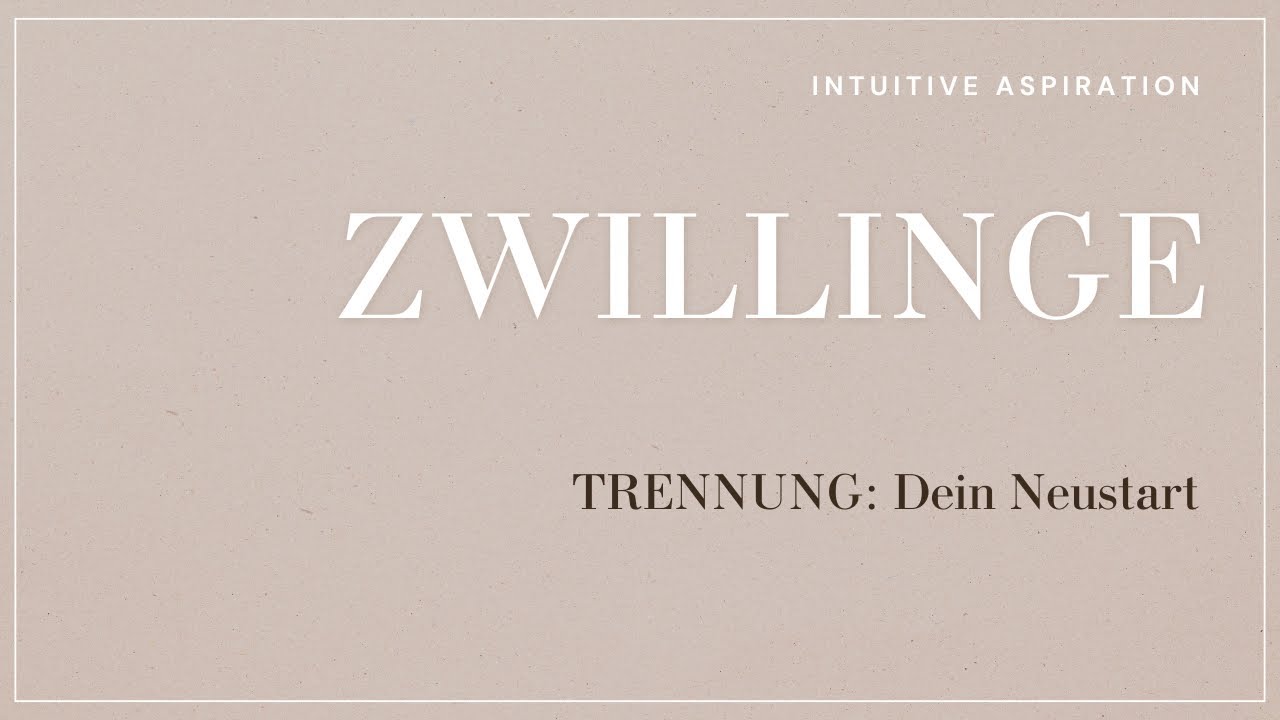 TRENNUNG: Zwilling⚠️ HALT STOP! Diese letzten Illusionen verhindert deinen NEUSTART!
