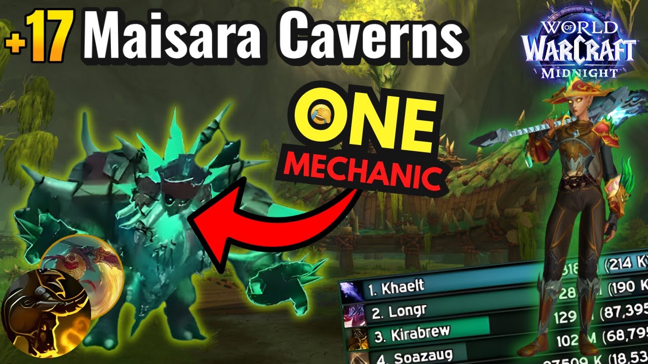 EASIEST Boss Of Midnight! | +17 Maisara Caverns Brewmaster Monk PoV!