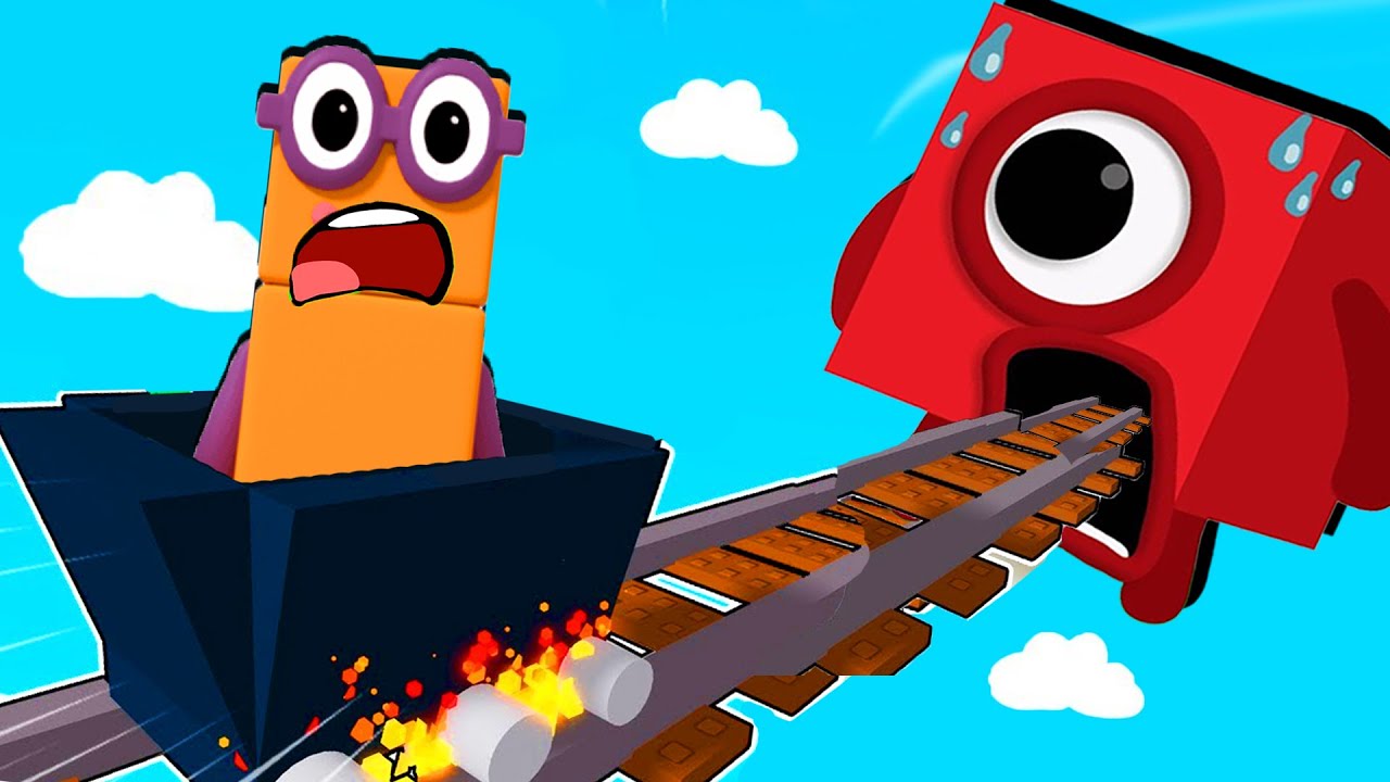 Numberblocks CART RIDE INTO YOURSELF in Roblox