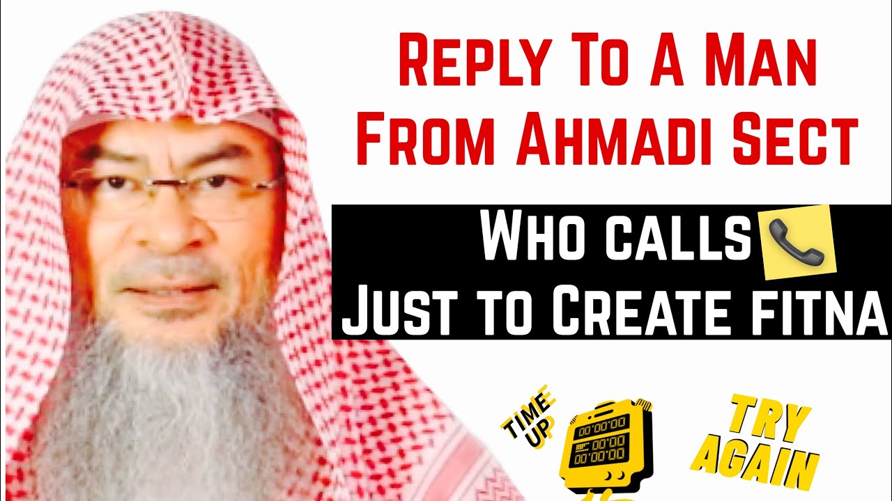 A man from Ahmadi Sect using Sheikh Assim's platform to spread fitnah & lies | Assim Al Hakeem