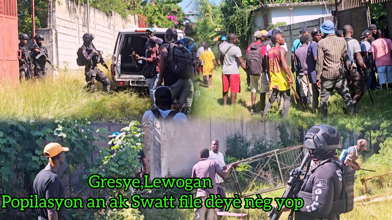 Gresye,Lewogan! Swatt ak Popilasyon manchèt Frenn, bâton nan men deside pou mache pran gwo koure yo