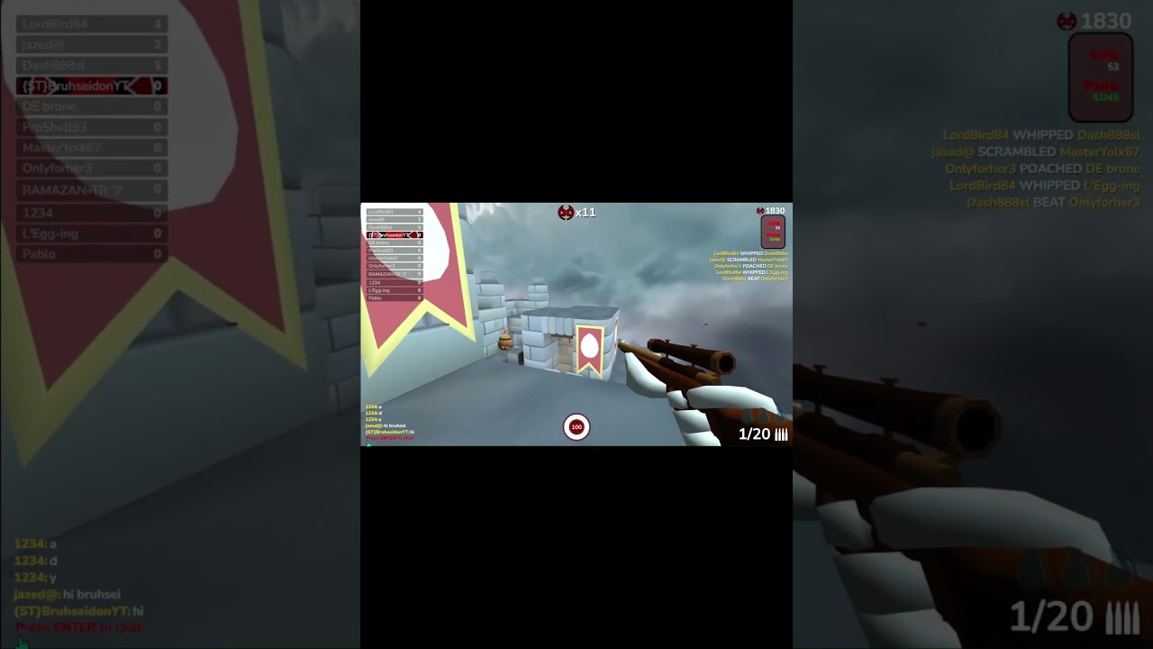 THIS IsThe HARDEST Trickshot to DO(1/100000)|Shell Shockers