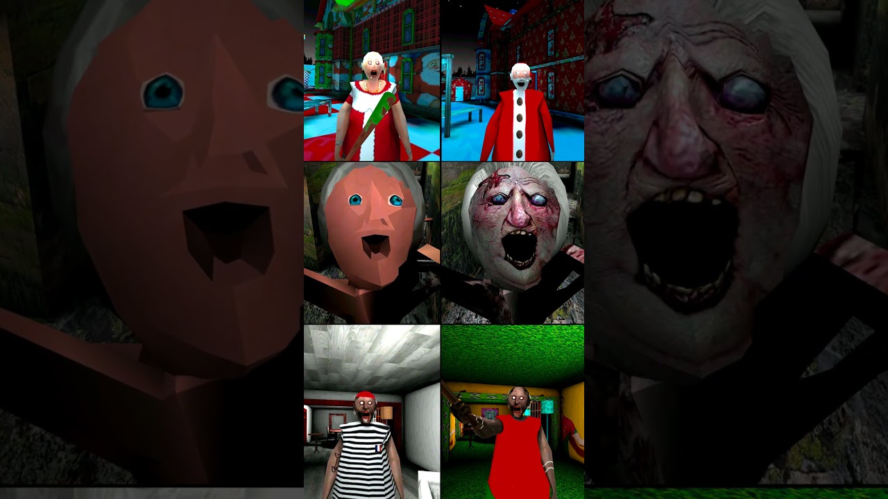 granny 3 Santa vs granny french fries horror vs granny Ronaldo horror vs spider angling+