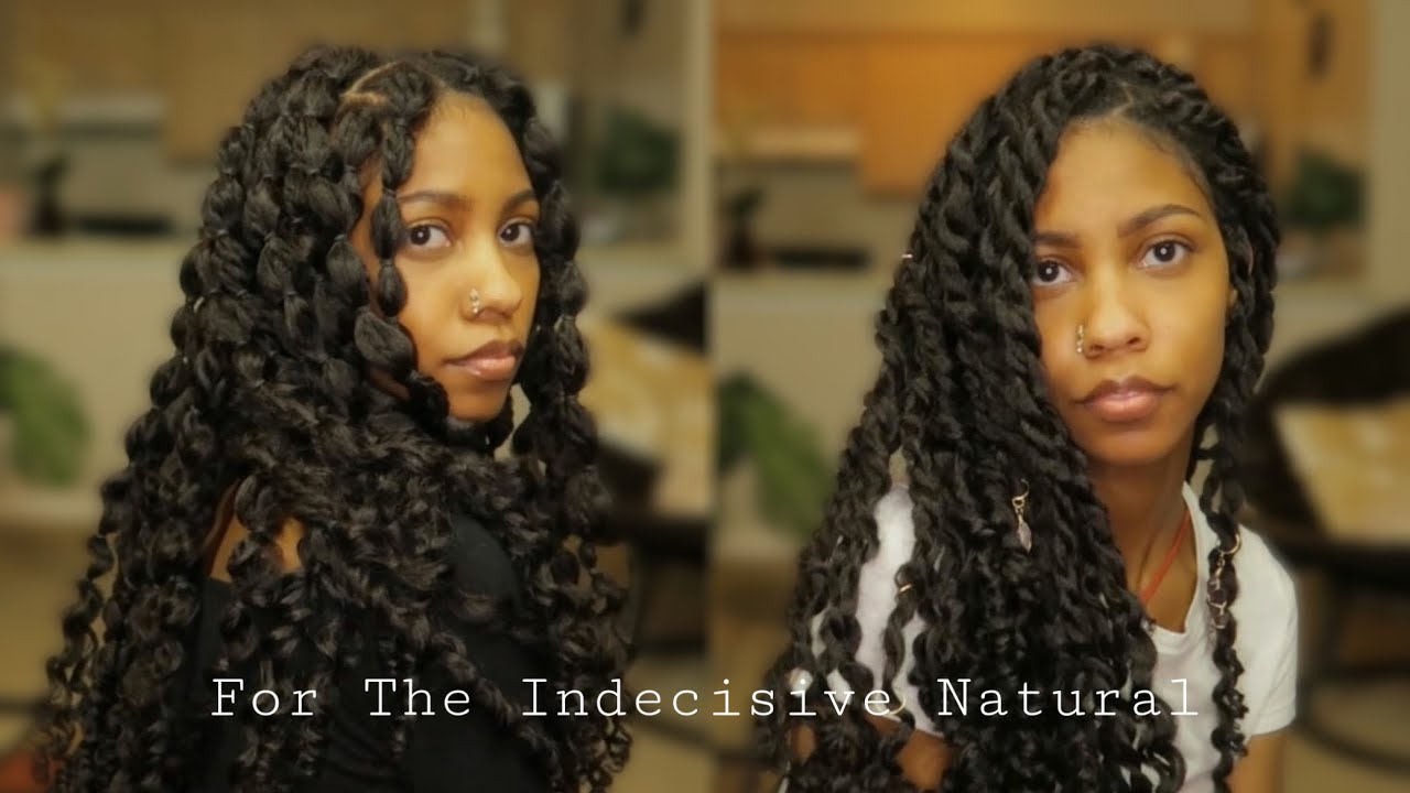 2-in-1 Protective Style | Passion Twists | Poodle Puffs | Type 4