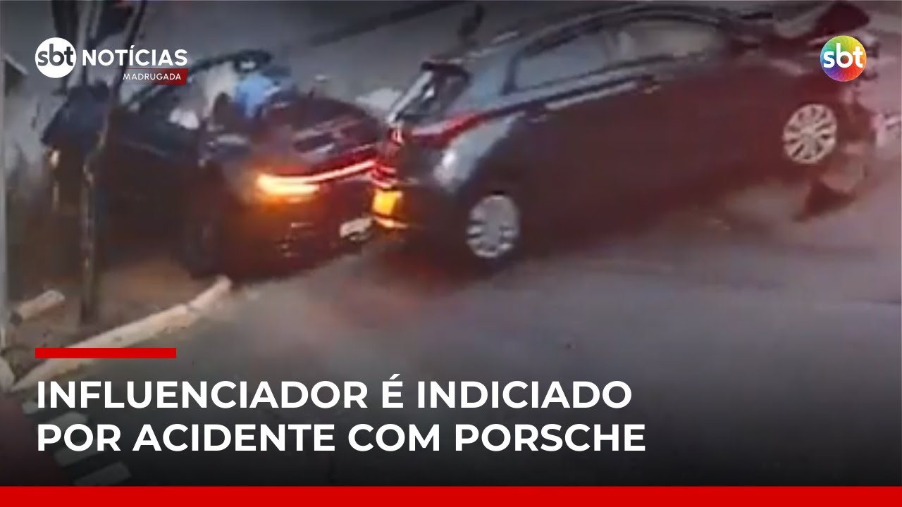 Influenciador “Gato Preto” é indiciado após acidente com Porsche em SP | #SBTNotícias