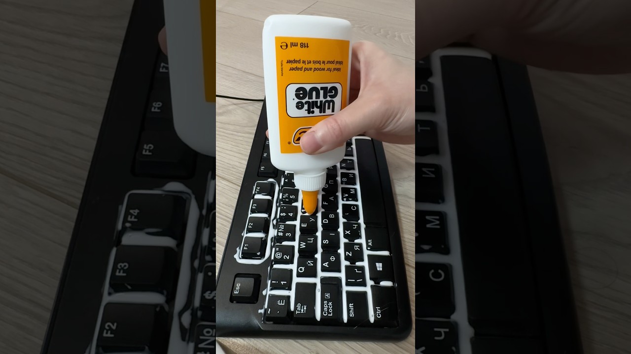 Testing a viral keyboard cleaning hack! 🧹 #keyboardcleaning #viralhacks #keyboardasmr #hack