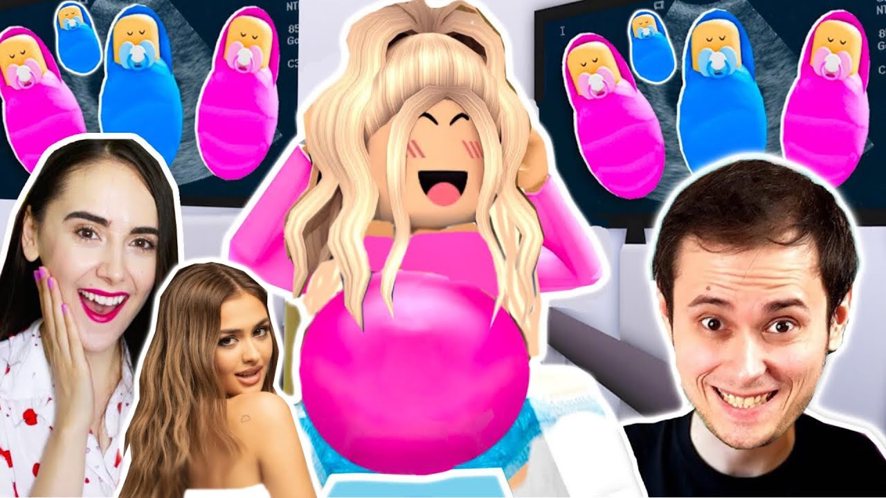 Povesti AM NASCUT 8 COPII LE-AM DAT NUMELE YOUTUBERILOR, CANTARETILOR (BROOKHAVEN ROBLOX)