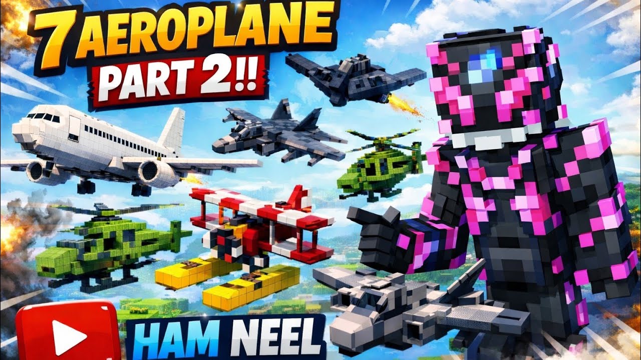 7 Hidden Aeroplanes in Ocean – Part 2 | Minecraft Adventure Series