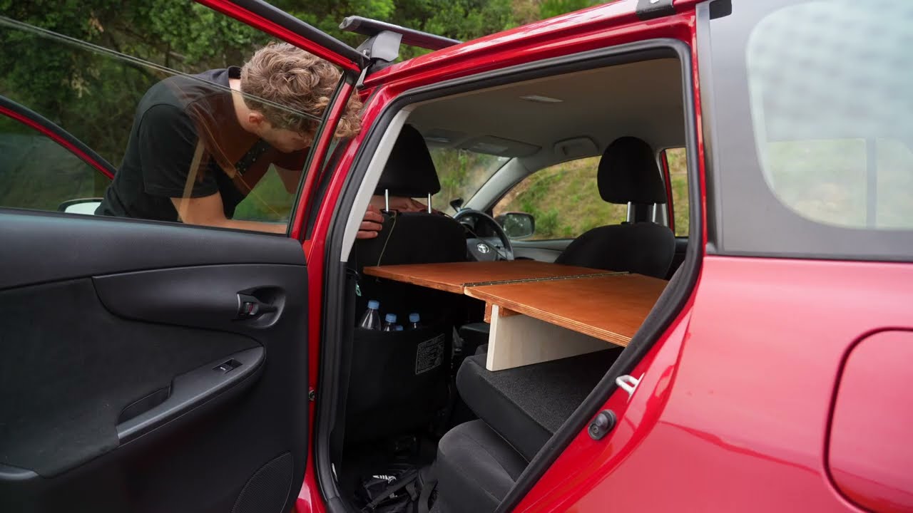 I converted my car into a camper (Toyota Corolla)
