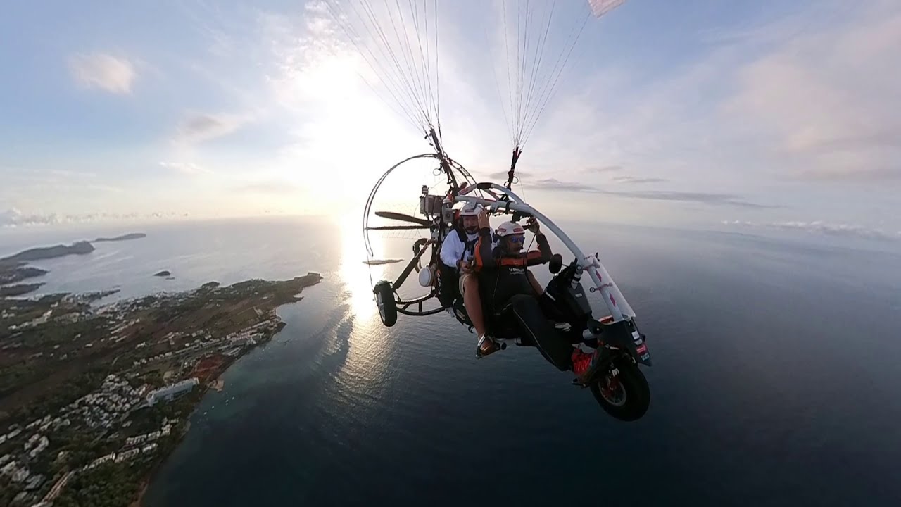 Ibiza flight at sunrise