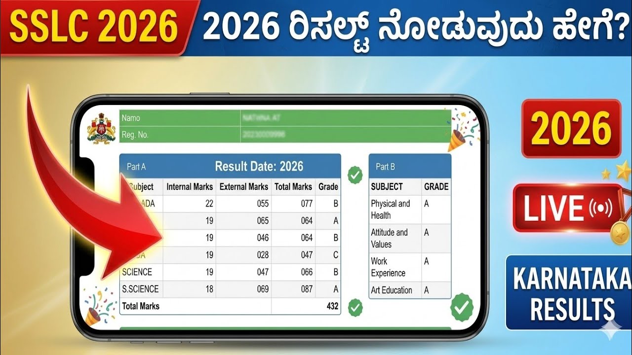 SSLC RESULT 2026 - How to Check Karnataka SSLC Result?| KSEAB | SSLC Result Link | 10th Result Check