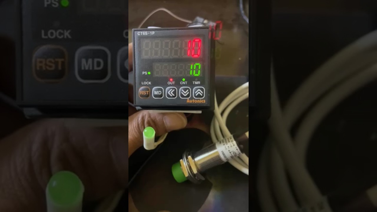 شرح توصيل عدّاد Autonics Counter CT6S-1P4 في دوائر التحكم الصناعية