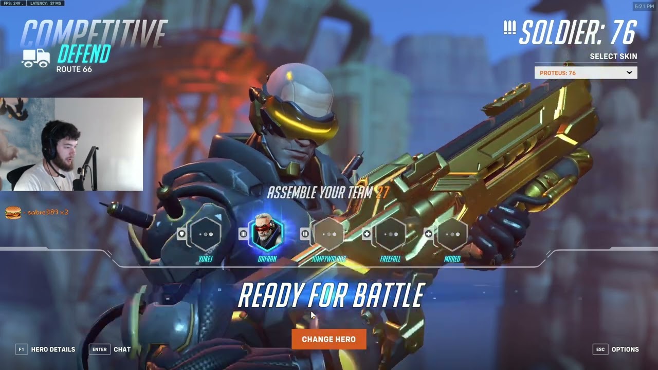 DAFRAN INSANE SOLDIER 76 OVERWATCH 2 SEASON 1 GAMEPLAY