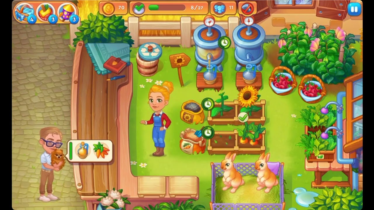 Farming Fever Cooking Games - Level 101 🍎🌻🫐 - No Boosters - FULL STORY - CaroGamesNL