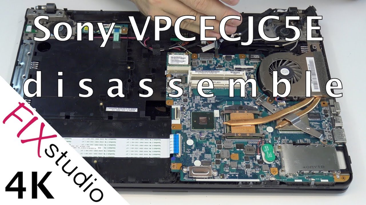 Sony VPCEC - disassemble [4K]