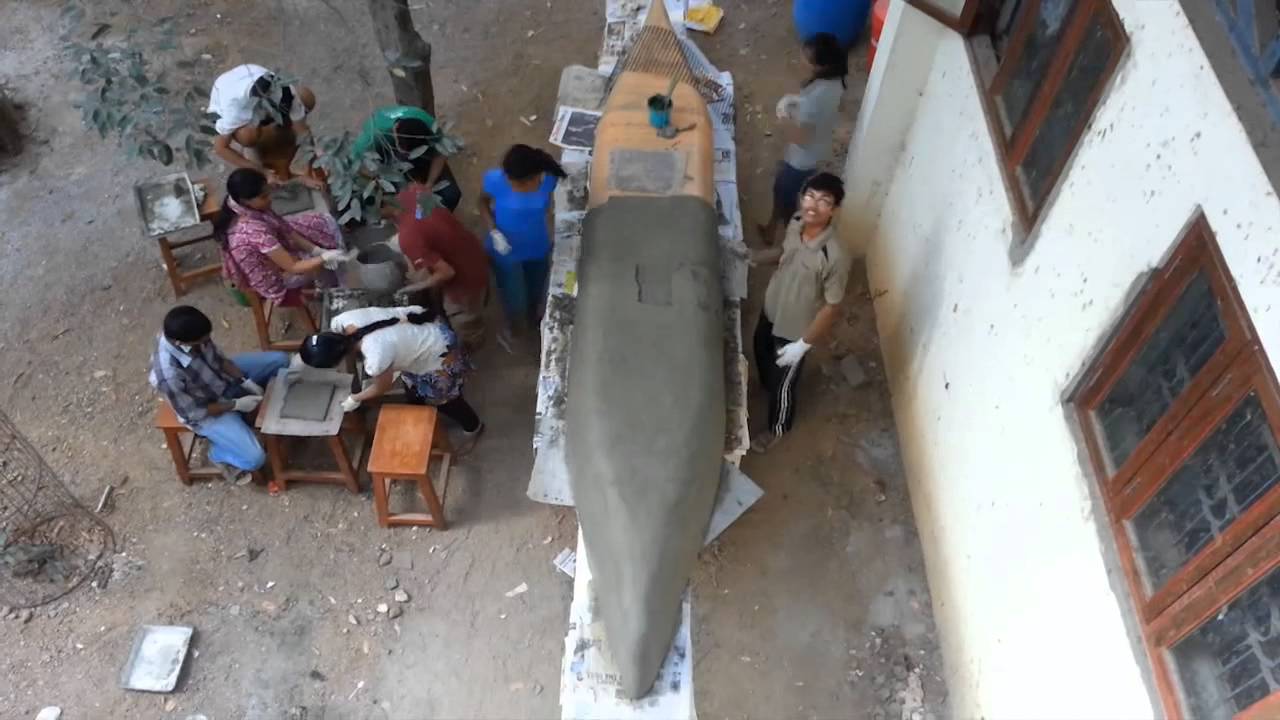 Concrete Canoe - making video @ IIT Madras