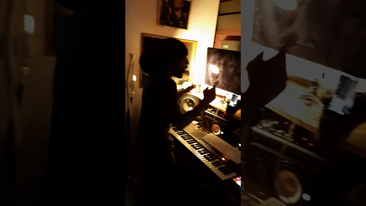 freestyle guitare chez Blacko avec adjah Santana