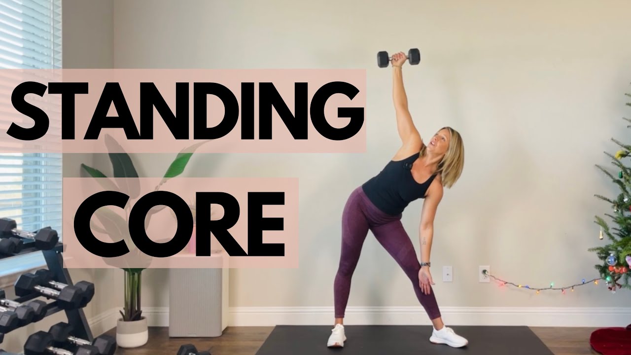 Strong Abs and Core Workout (standing with dumbbells)