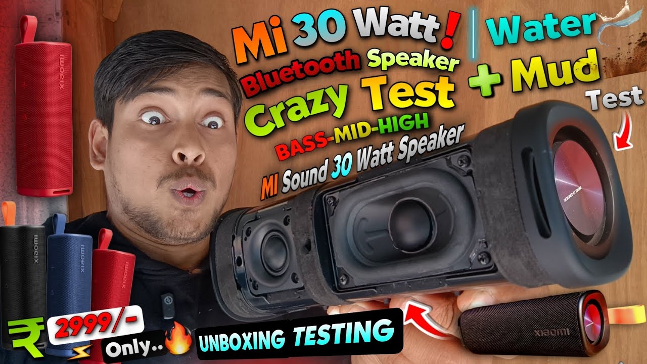 I Bought Xiaomi 30 Watt Outdoor Speaker.. & And Did The Craziest Test Possible... | Water & Mud Test