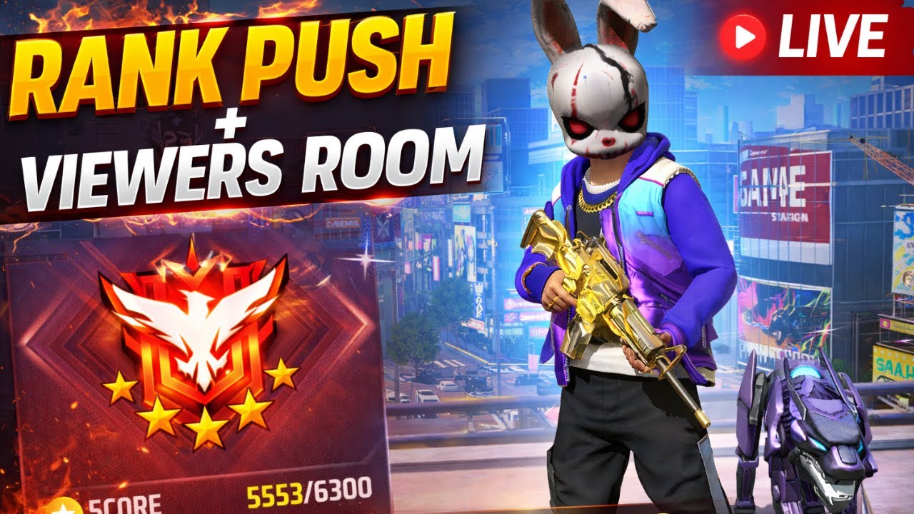 🔴 Free Fire Live Bangla | Rank Push + Custom Room 🇧🇩