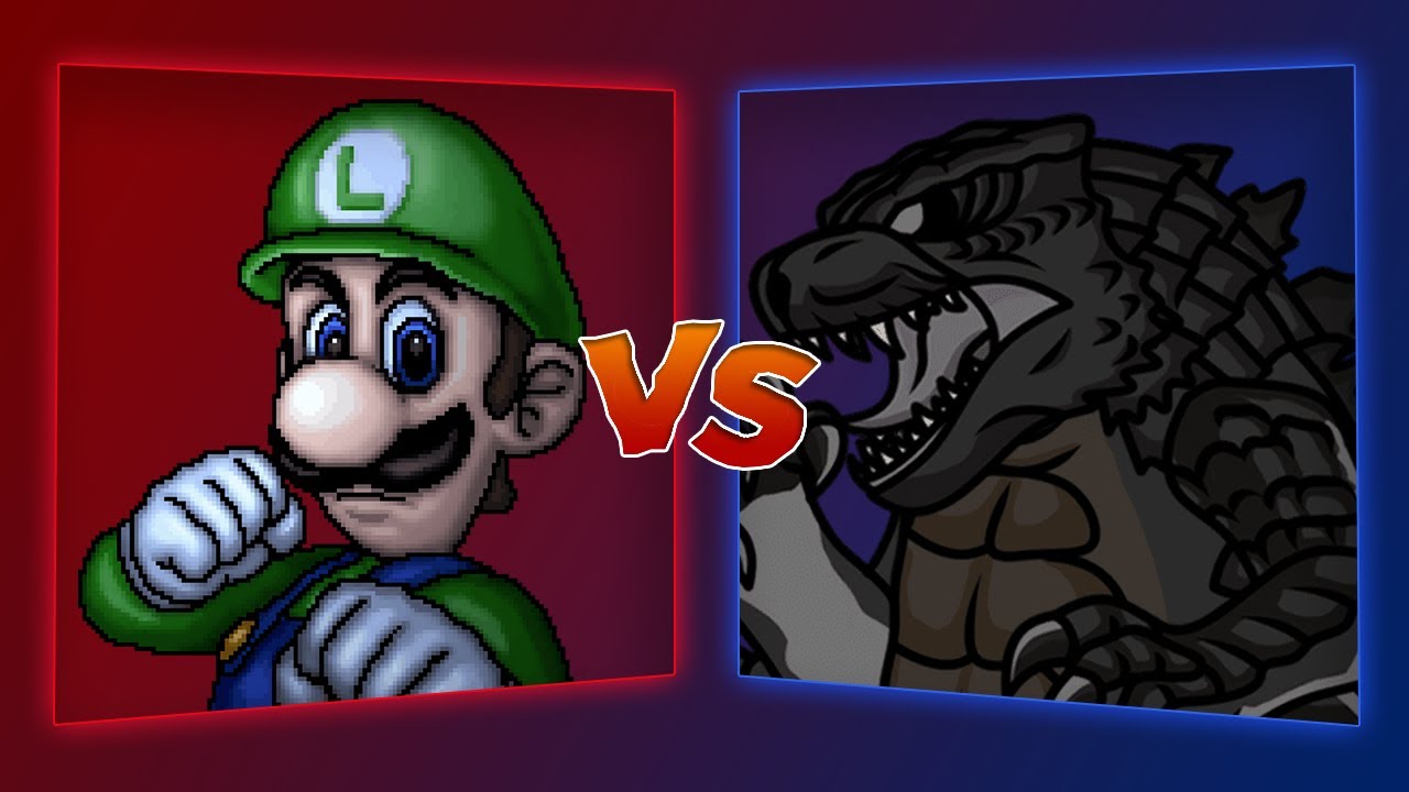 MUGEN Battle - Luigi vs Godzilla