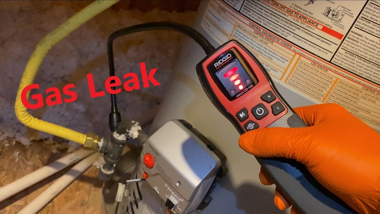 Natural Gas line leak found by house inspector, repair black iron pipe. Using Ridgid micro cd-100