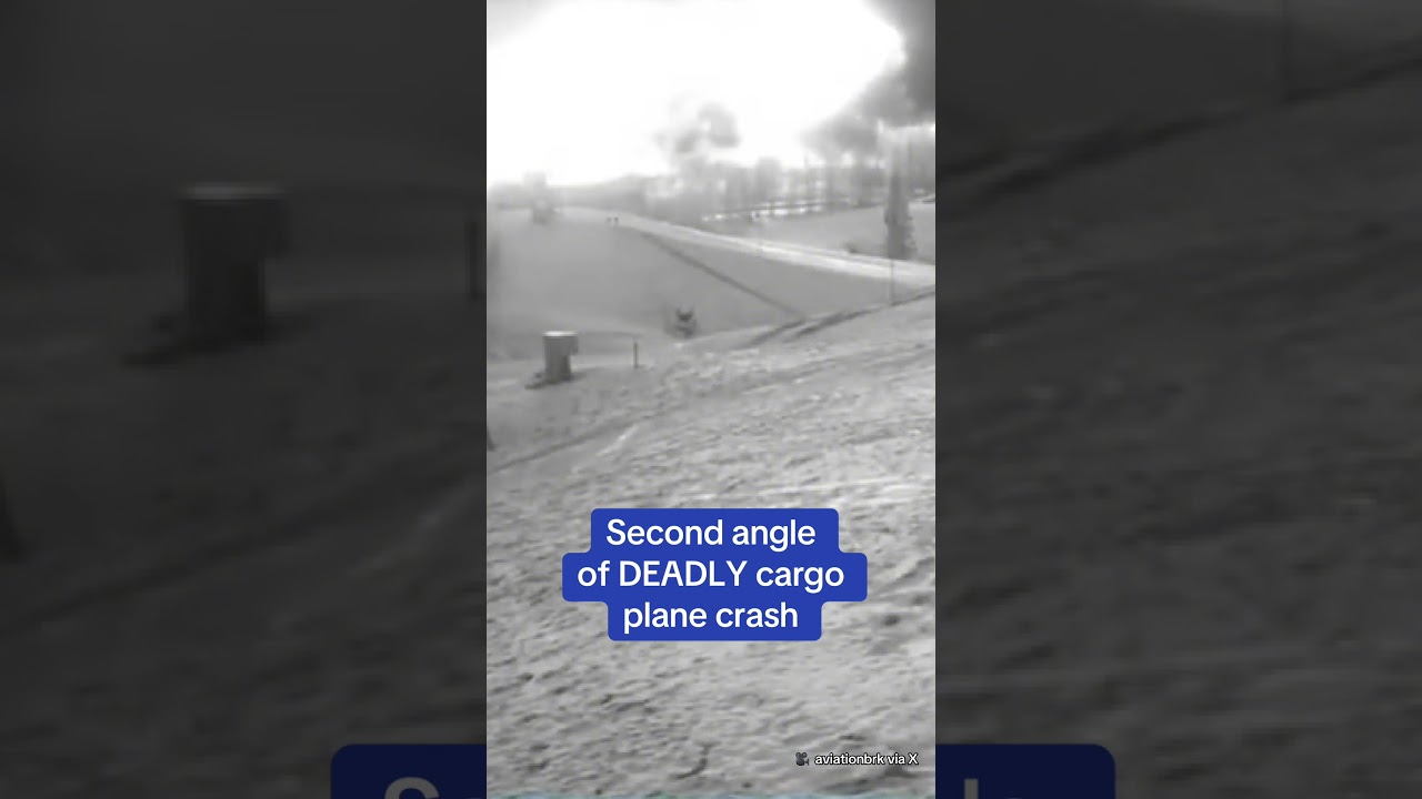 Second angle of DEADLY cargo plane crash