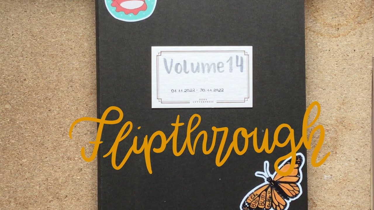 Bullet Journal Flipthrough Volume 14 November 2022