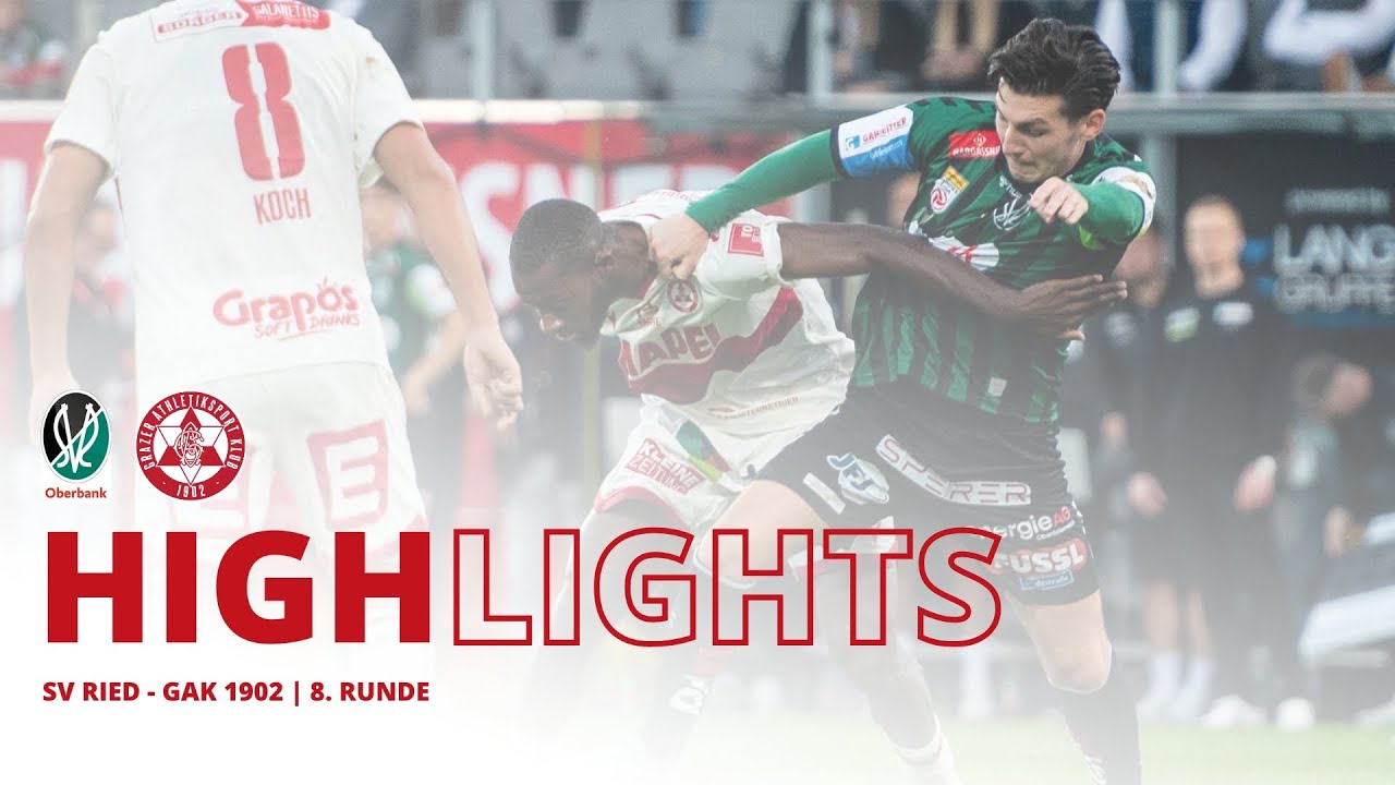 HIGHLIGHTS | SV Ried - GAK 1902 | 8. Runde ADMIRAL Bundesliga