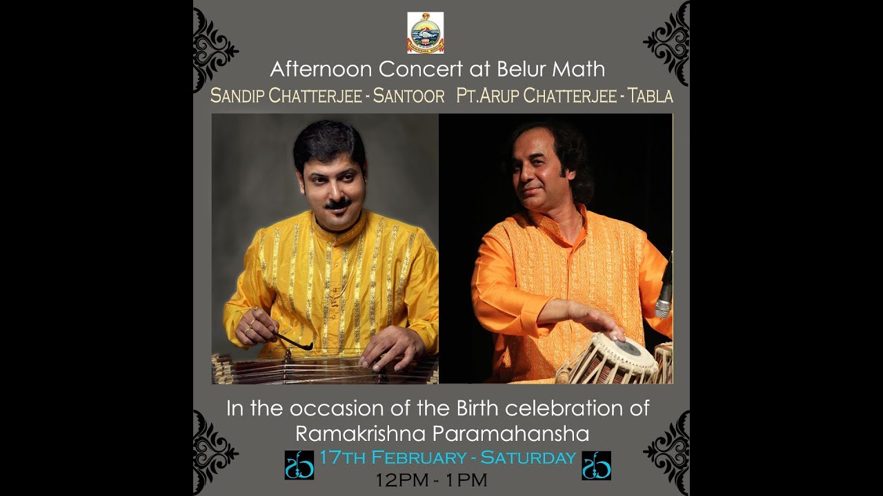 Pt.Sandip Chatterjee - Santoor , Pt. Arup Chatterjee - Tabla , Raga Brindavani Sarang I Belur Math