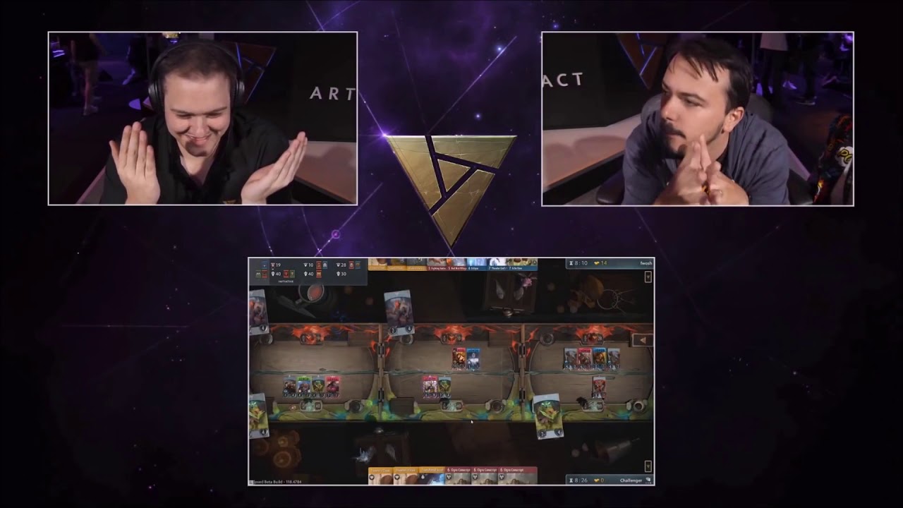 Artifact Gameplay SirActionSlacks vs Former Dota Dev PAX West 2018