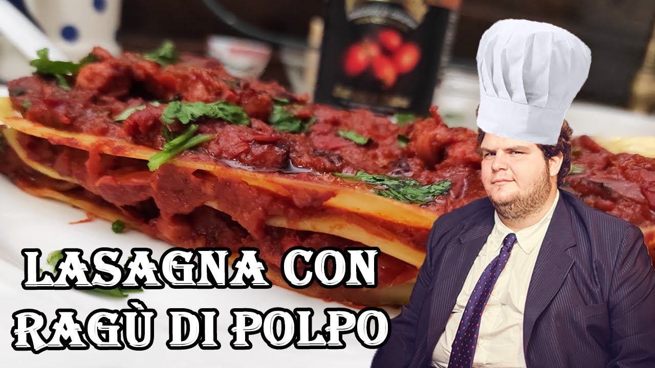 Lasagna con Ragú di polpo - ricette per la dieta #31