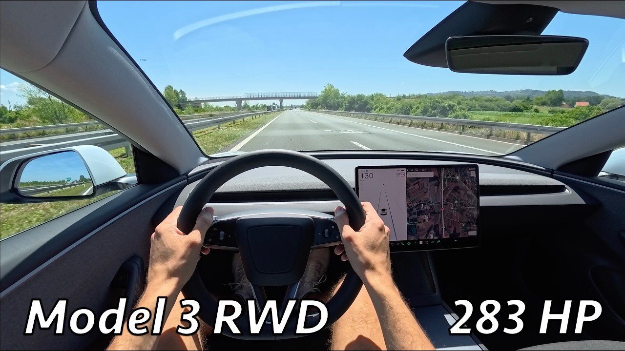 Tesla Model 3 RWD 2026 POV Test drive (283 HP) Efficiency King