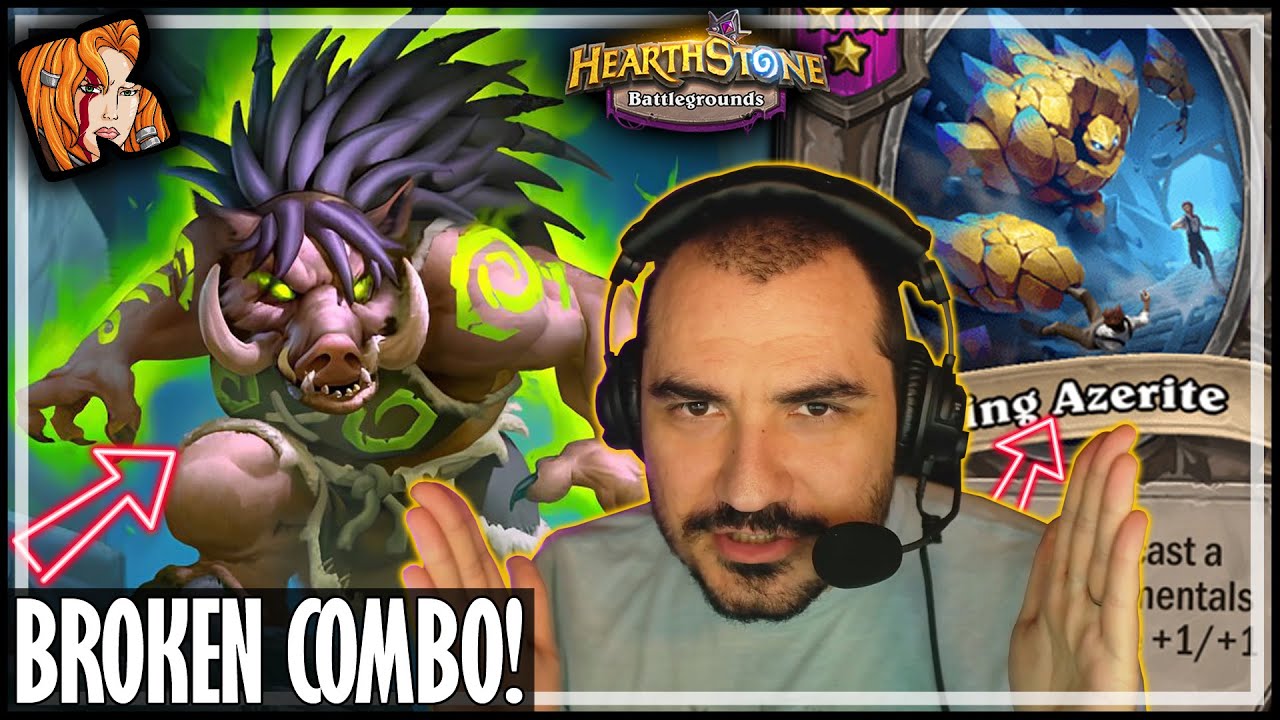 FELBOAR + AZERITE IS BROKEN! - Hearthstone Battlegrounds
