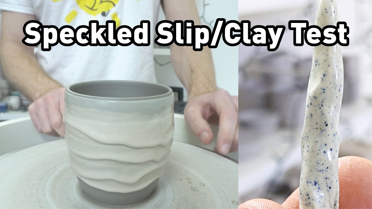 Speckled Slip/Clay Test - Sintered glaze as coloured grog