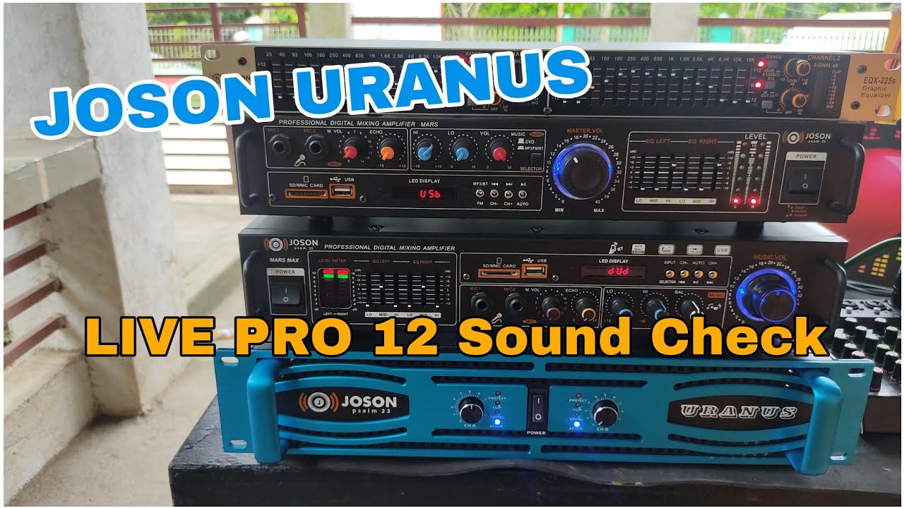 Joson Uranus power Amplifier Sound check Sa Live Pro 1000 watts