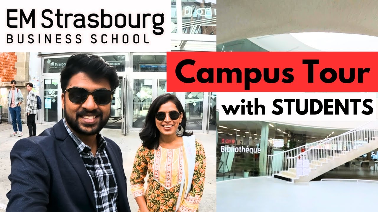 Campus Tour VLOG | EM Strasbourg Business School | TOP B-schools in France 🇫🇷