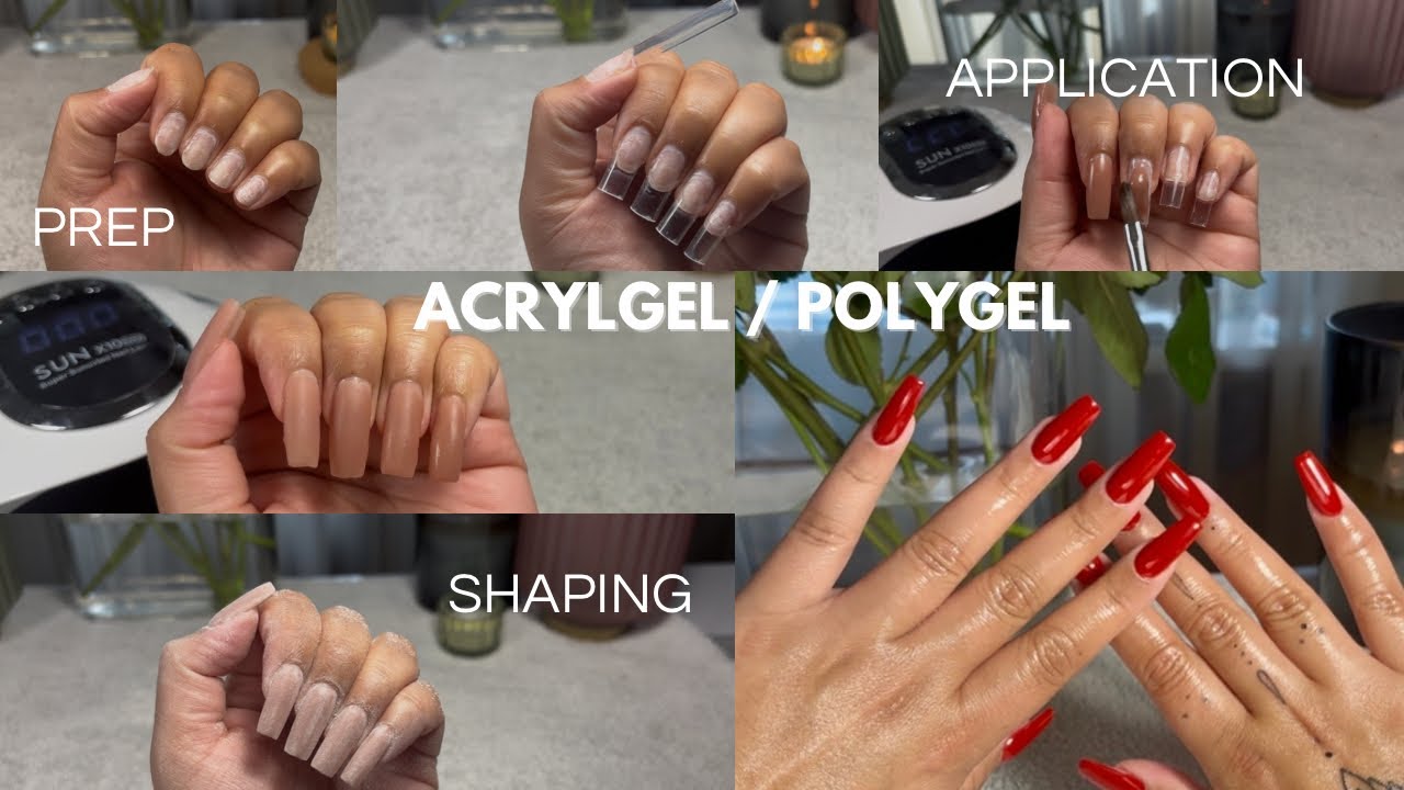 Relaxing ASMR Polygel Nails at Home | Easy DIY Nail Extension Tutorial