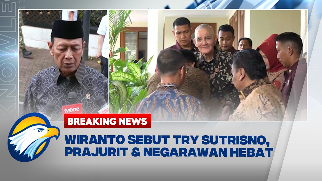 BREAKING NEWS - Jenderal TNI (Purn.) Wiranto Hadiri Rumah Duka Wapres ke-6 RI Try Sutrisno
