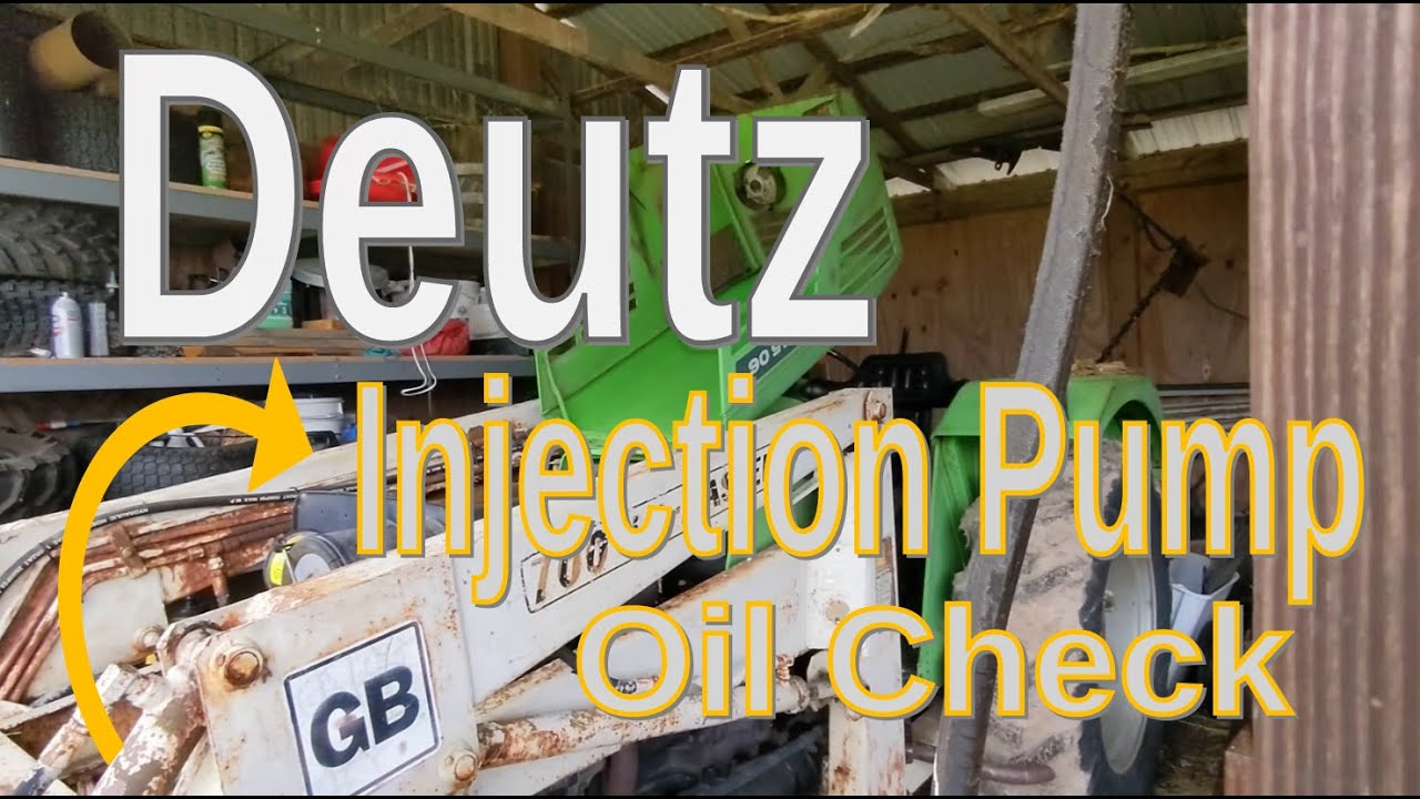 Трактор Deutz Fahr D4506 – Масло в инжекторе – Проверка и заправка – [КАК СДЕЛАТЬ]