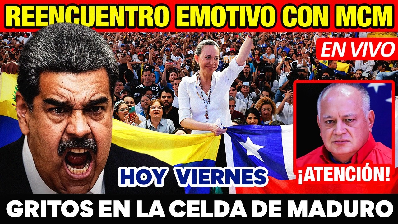 ÚLTIMO 🚨 TENSIÓN EN LA CELDA DE MADURO 🔴 EMOTIVO ENCUENTRO DE MARÍA CORINA CON VENEZOLANOS EN CHILE