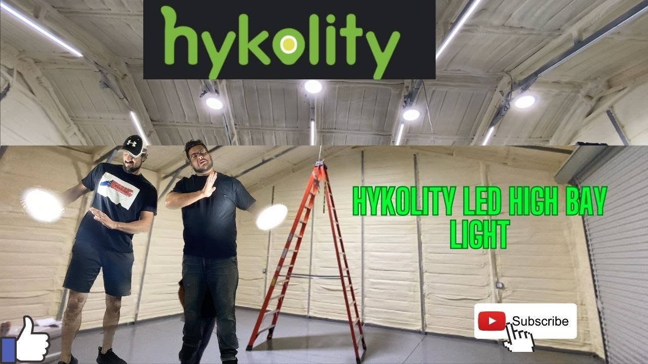 Hykolity LED High Bay Light FULL INSTALL AND REVIEW. SO BRIGHT😎!!